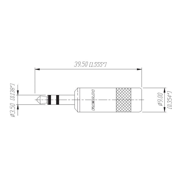 REAN NYS231BG jack male 3,5mm stereo plug