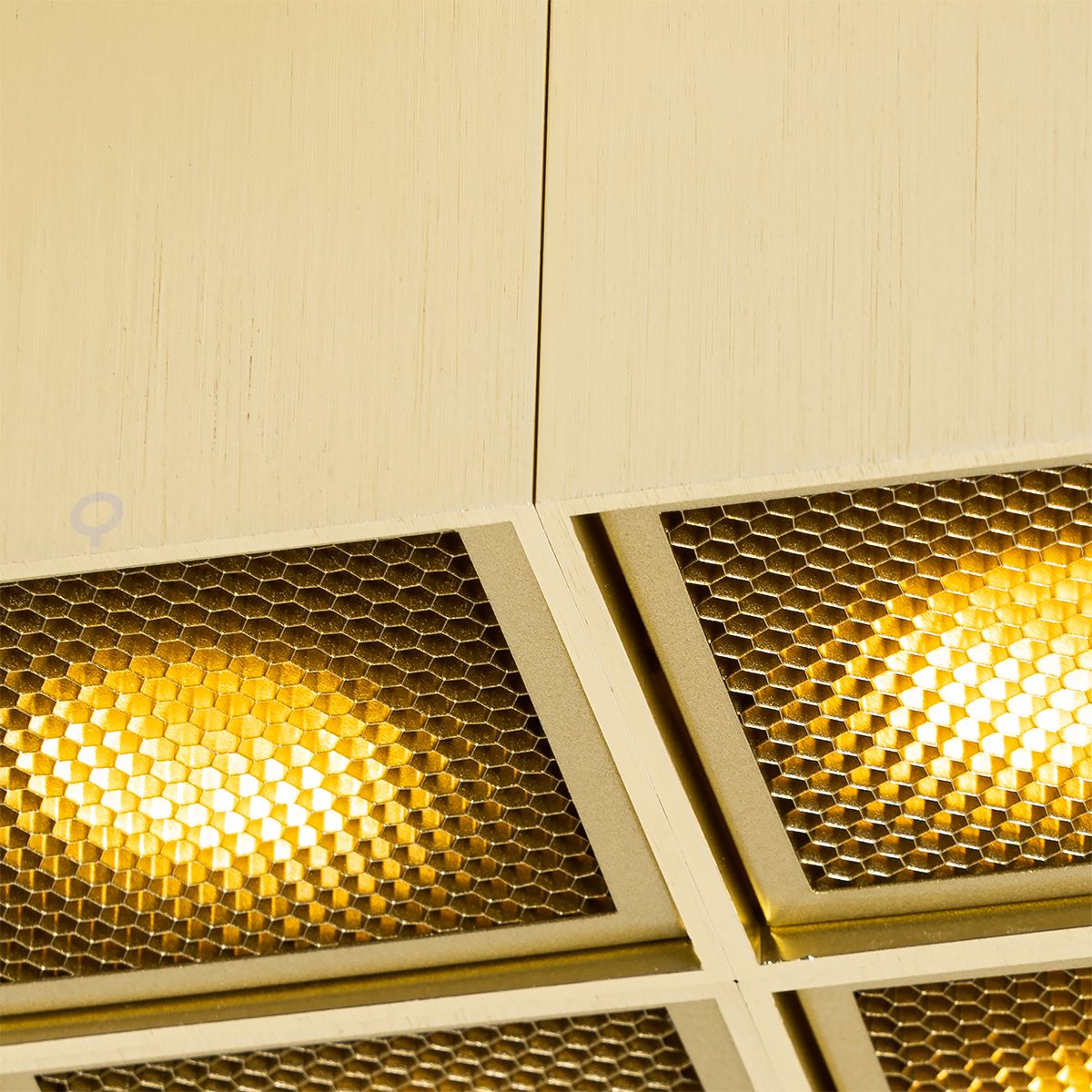 Design spot goud 4-lichts - Qubo Honey