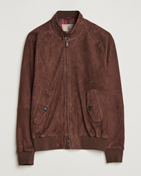Baracuta G9 Suede Jacket Chocolate