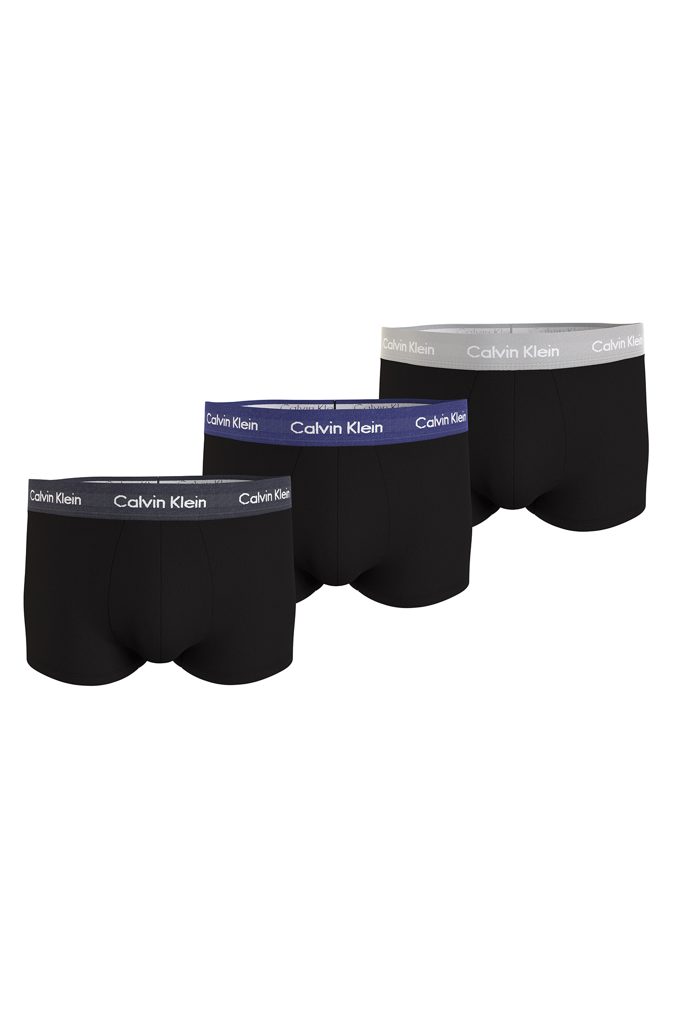Pacote com 3 cuecas boxer de algodão elástico para banho