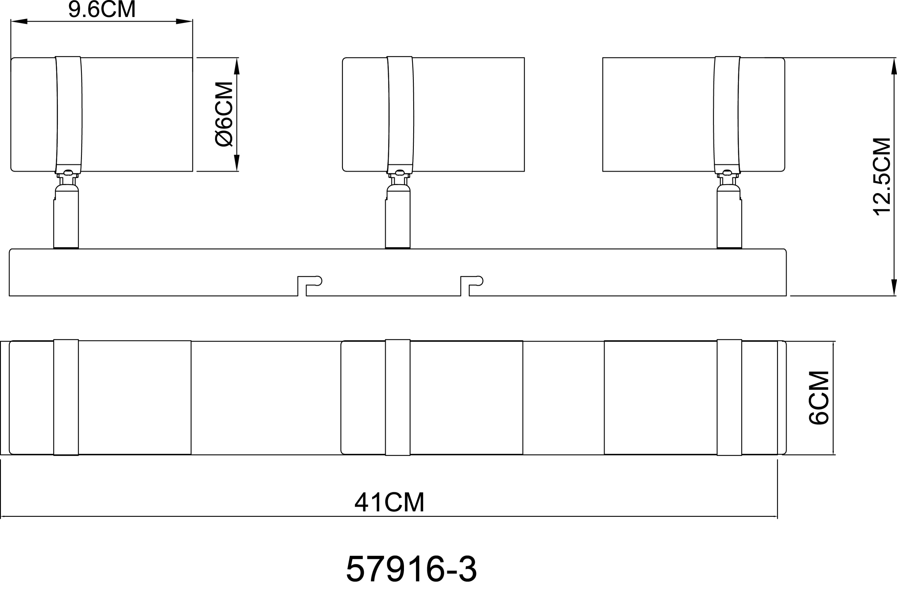 Wand-/Deckenspot TRABBY