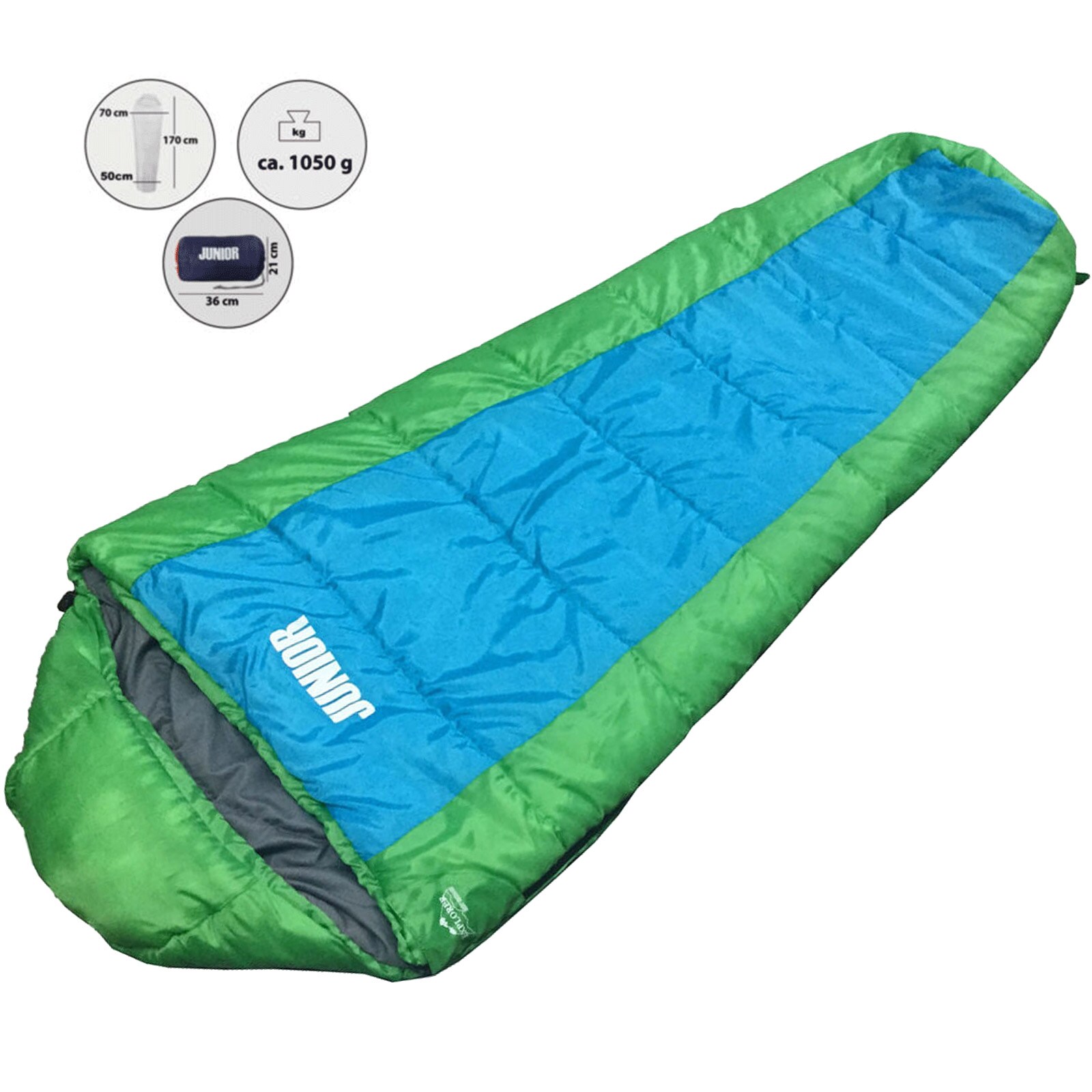 EXPLORER Schlafsack Junior Mumienschlafsack Kinder Jugend Kinderschlafsack