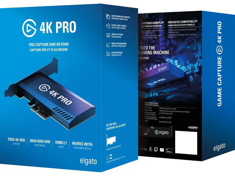 Elgato Videospiel-Rekorder Game Capture 4K Pro Verwandeln Sie Ihren PC in die ultimative Streaming-Maschine