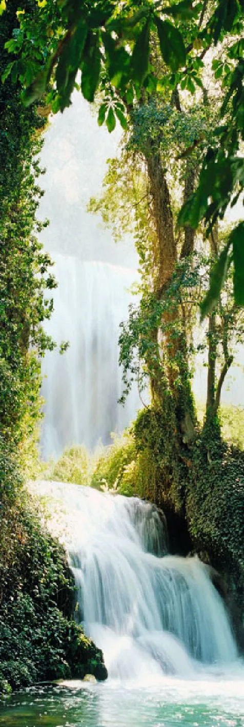 Poster Waterfalls - Zaragossa, 53 x 158 cm