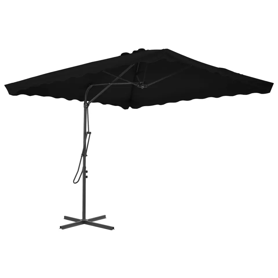 vidaXL - Parasol - Zwart