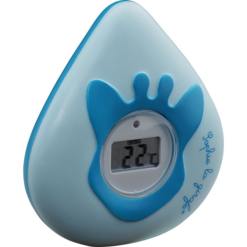 Thermomètre de bain digital - Bleu - Doré