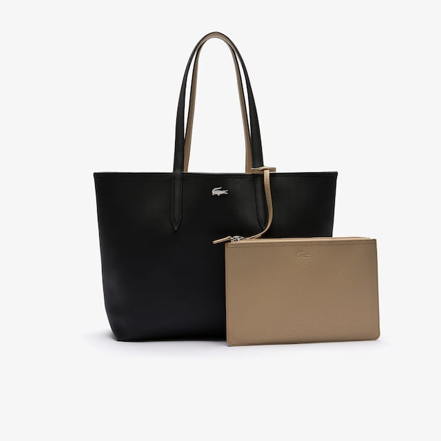 Sac cabas Anna réversible bicolore Sacs à main & Cabas - Noir - Lacoste - Femme
