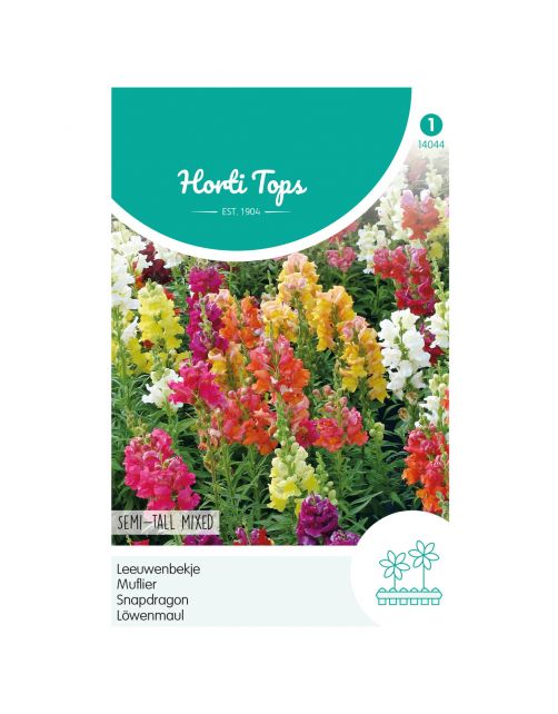 Hortitops Antirrhinum - Leeuwenbekje Half-Hoge Gemengd - Bloemenzaden - 500 g