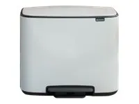 Pedalspand Brabantia Bo, 3 x 11 ltr. hvid