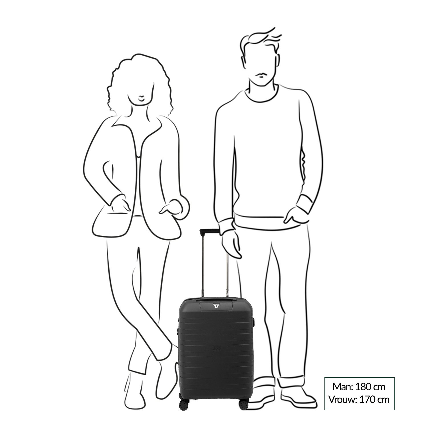 Roncato Box Sport 2.0 Trolley 55 nero