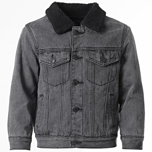 Veste Jean Enfant Col Mouton VJ356 Noir