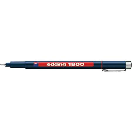 edding 1800 Faserzeichner Profipen, schwarz, 0.35mm