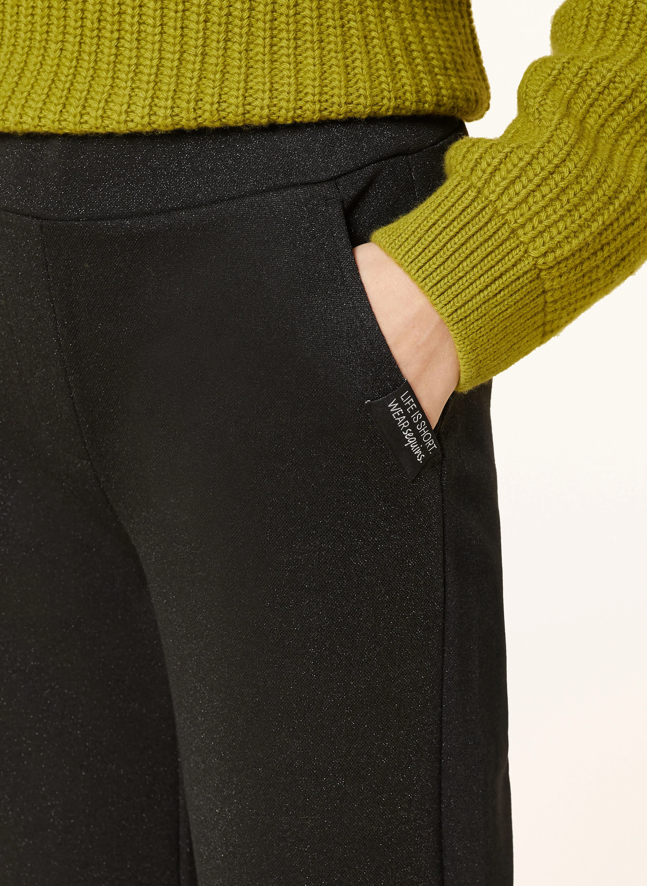 Smith & Soul Jerseyhose mit Glitzergarn