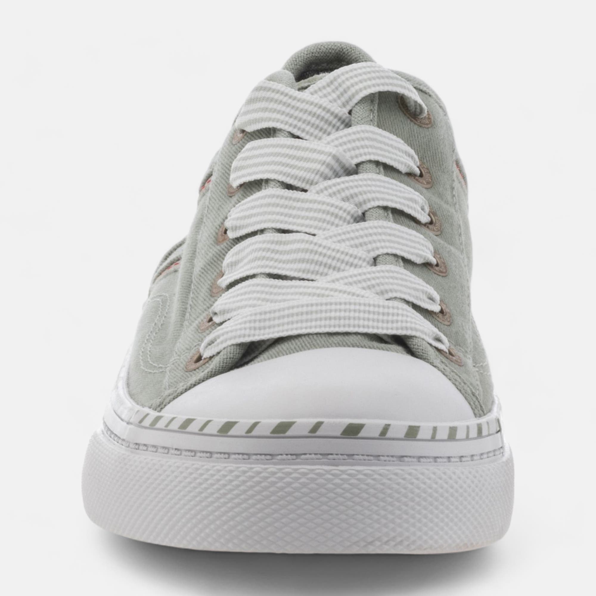 Baskets en toile Femme vert