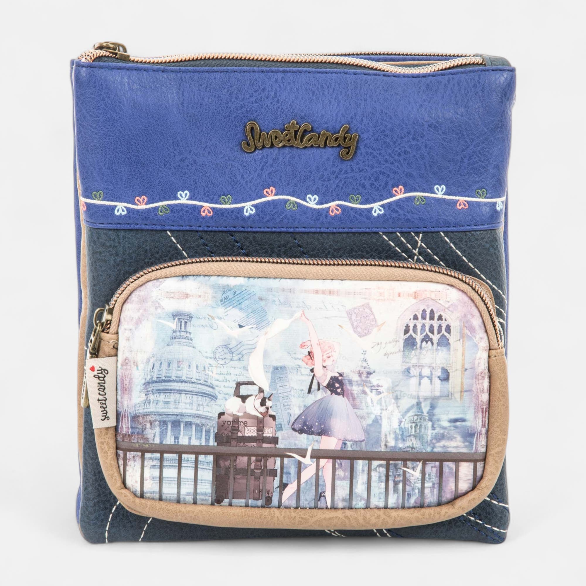 Sac bandoulière bleu