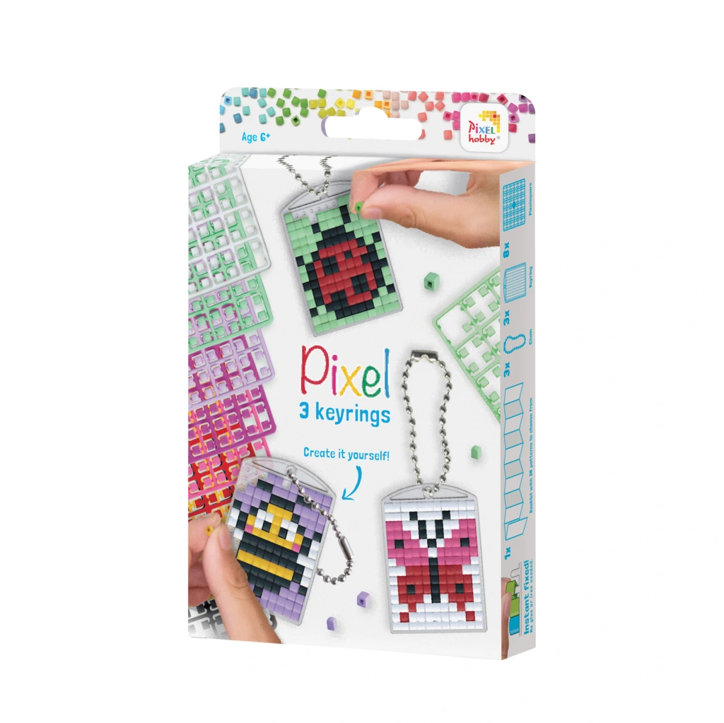 PixelHobby PixelHobby Sleutelhanger Set - Insecten