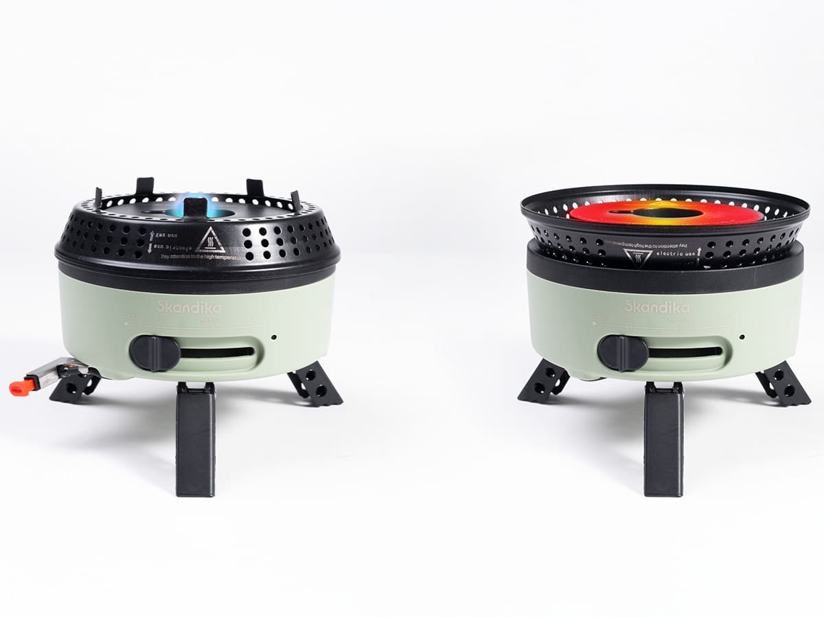 Skandika Rask hybride elektrische gasbarbecue - Green