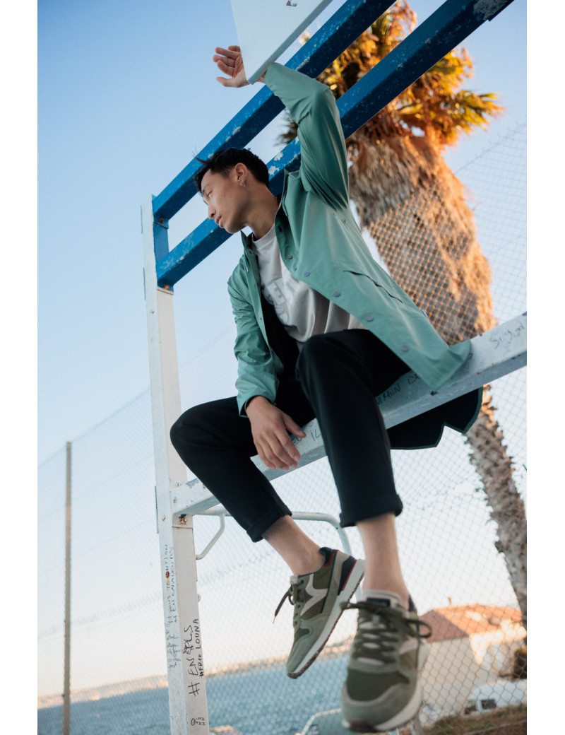 VICTORIA BASKETS HOMME RUNNING LEGGERA TECH NYLON KAKI