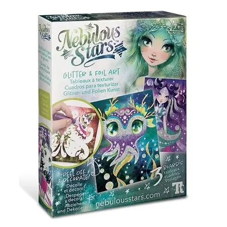 Nebulous Stars Malbuch mit schwarzen Seiten