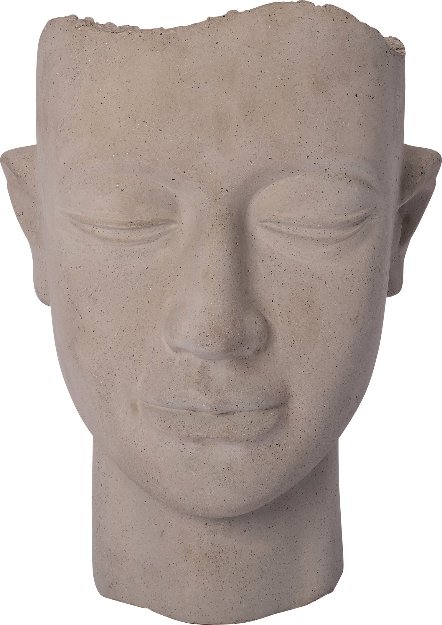 Intratuin bloempot Hoofd grijs 62 x 52 x 76 cm