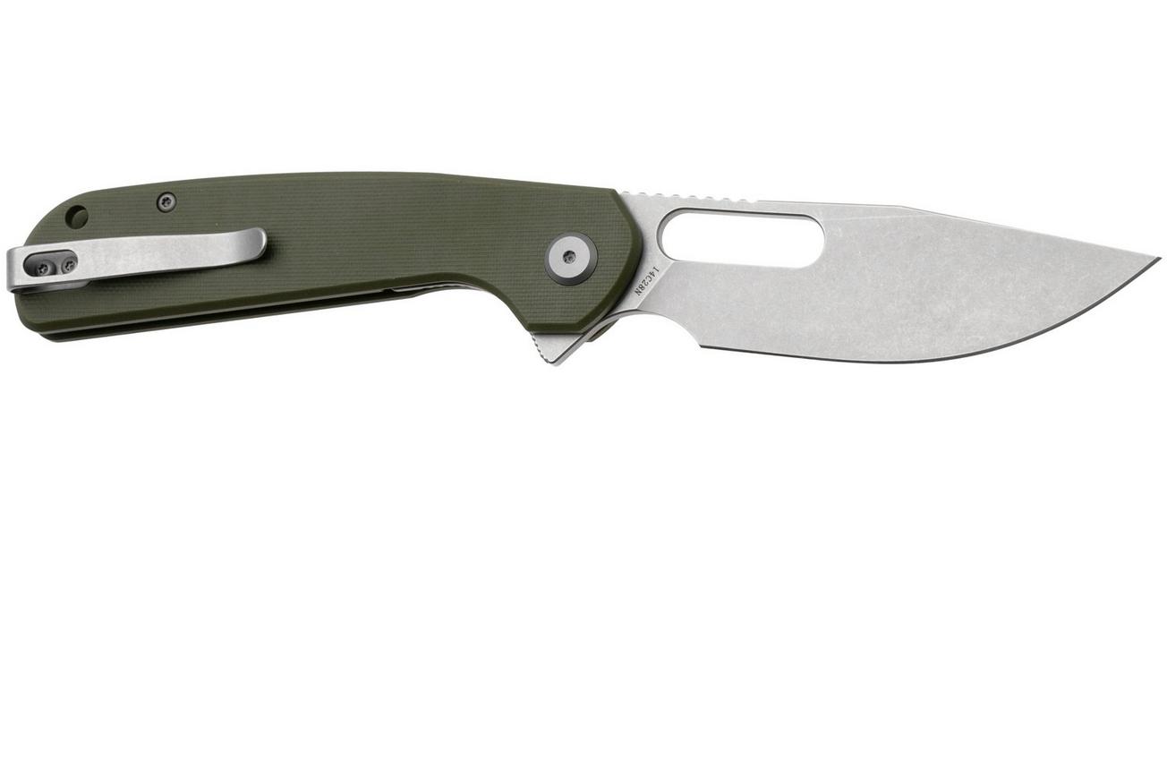 Eutektik Trinity TRI-OGSW-R Stonewashed 14C28N, OD Green G10, zakmes