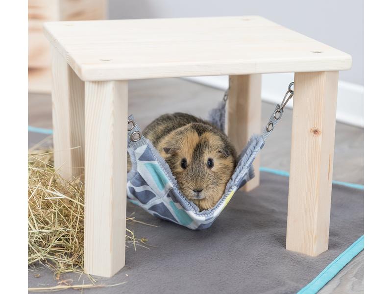 Trixie Unterstand mit Hängematte Sunny, 28 x 24 x 28 cm Unterstand und Liegeplatz für Meerschweinchen