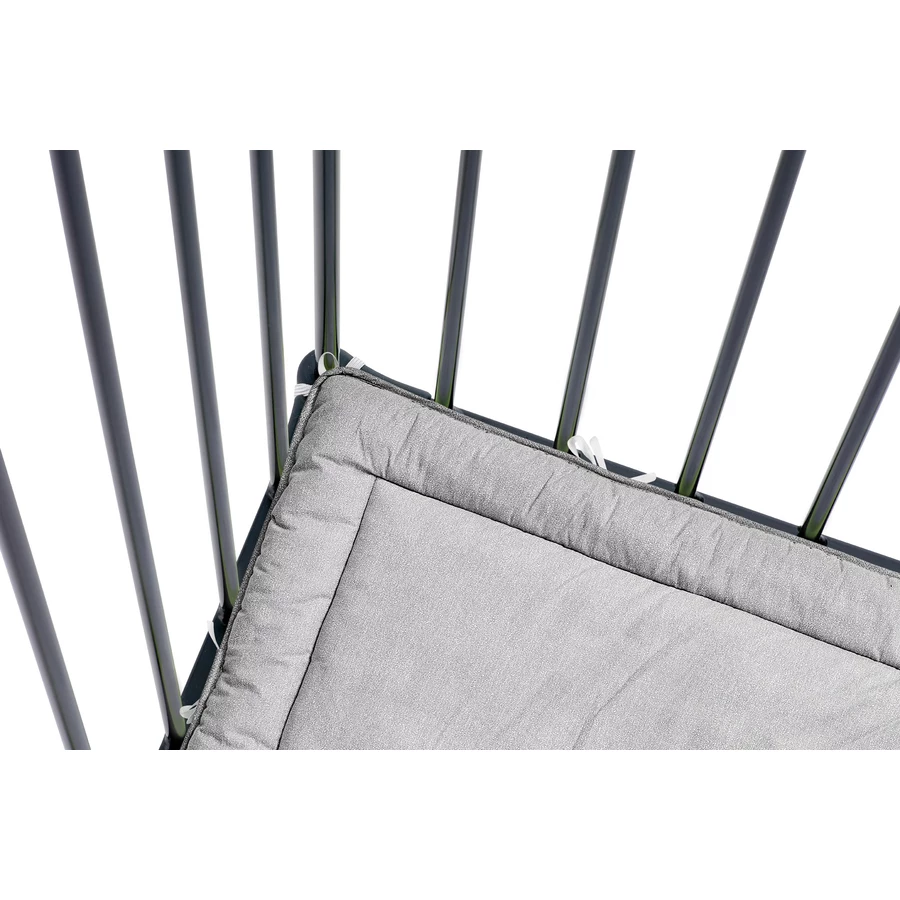 BabyDan Laufgitter Square inkl. Spielmatte 102 cm, schwarz
