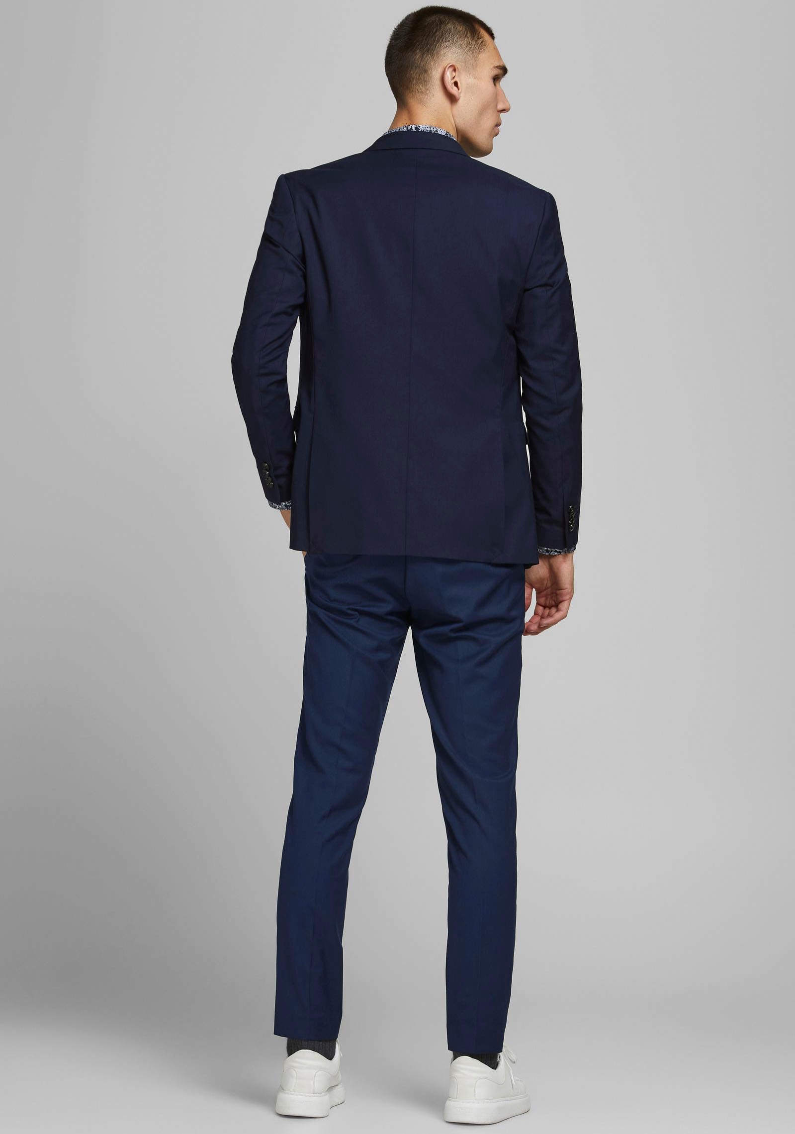 Jack & Jones Anzughose »JPRFRANCO  Hose mit schmalem Bein und cleanem Look«  meliert, modisch, slim fit, Kunstfaser