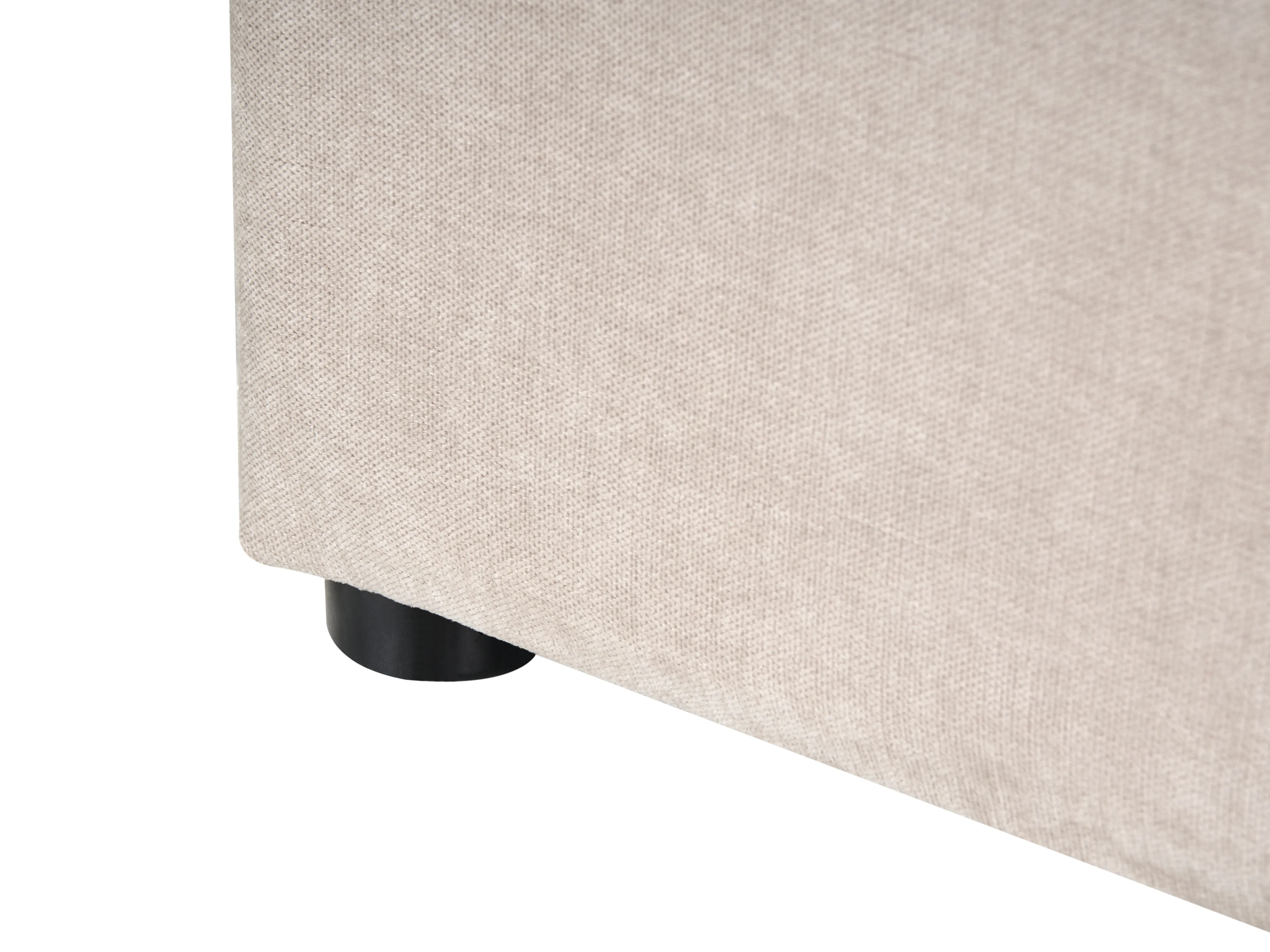 Bed met opbergruimte Chenille QUILLIEN 160 x 200 cm Lichtbeige