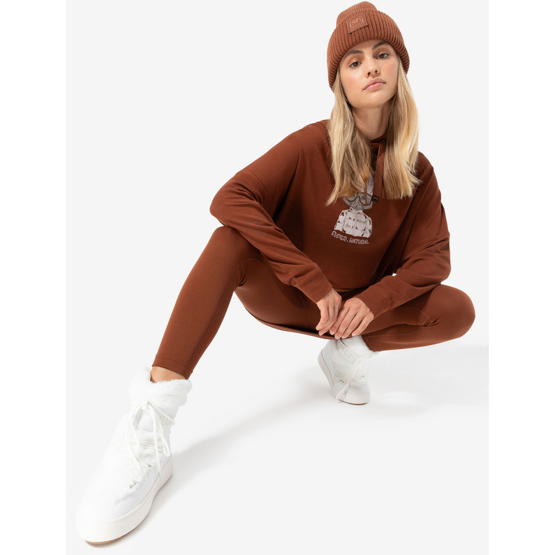 Super.Natural Damen Snow Cat Hoodie