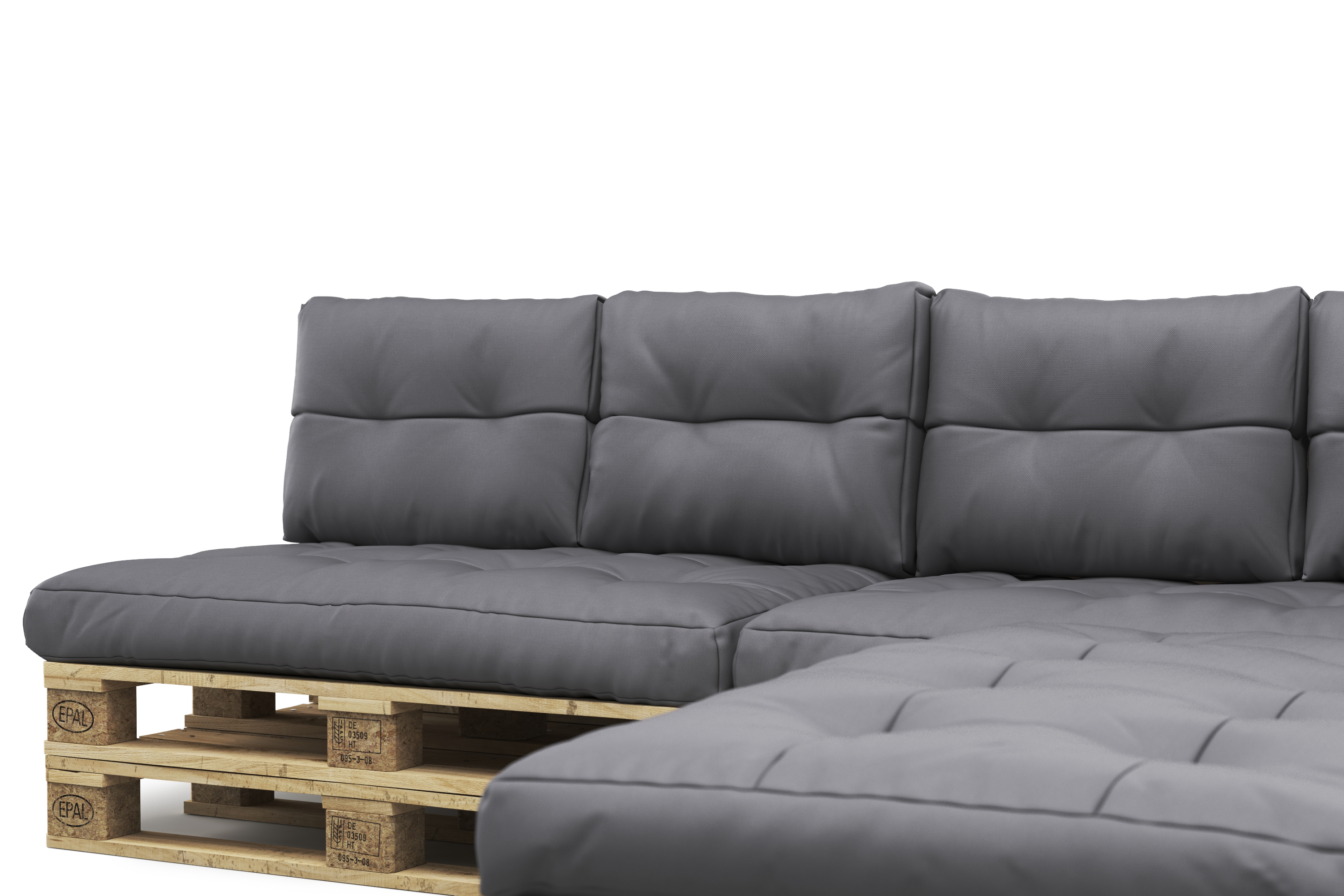 Palettenlounge TENERO inkl. Kissen anthrazit