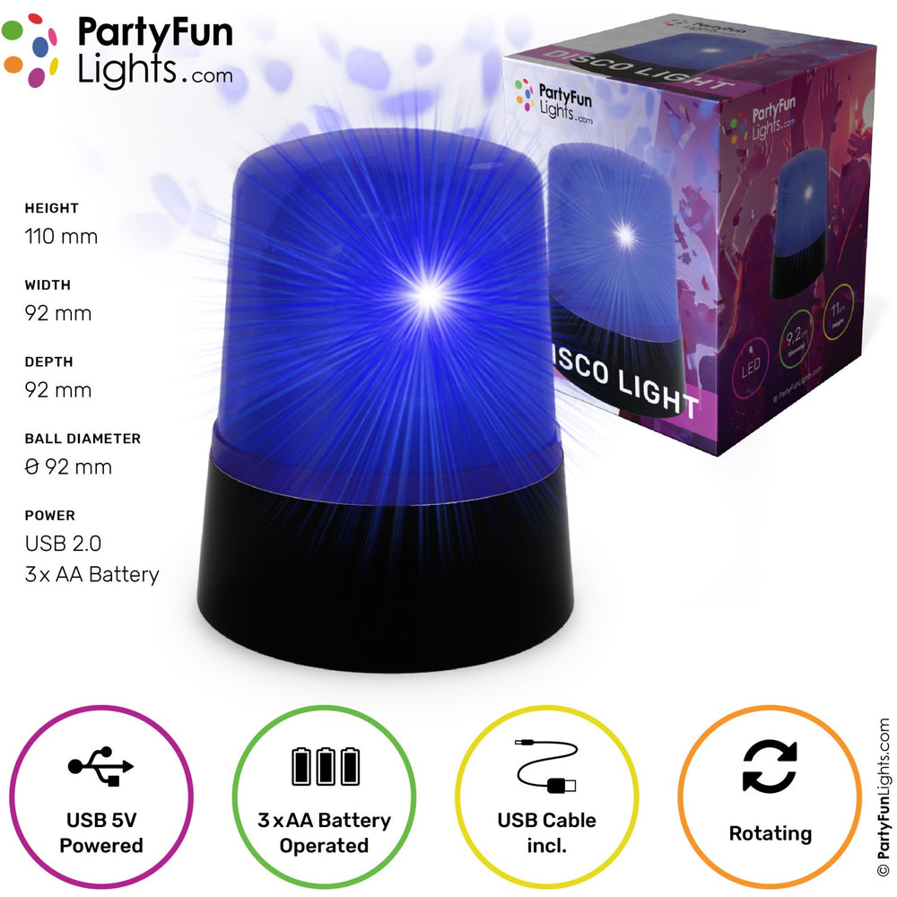Køb Party Funlight Politi Lys Ø: 9,2cm