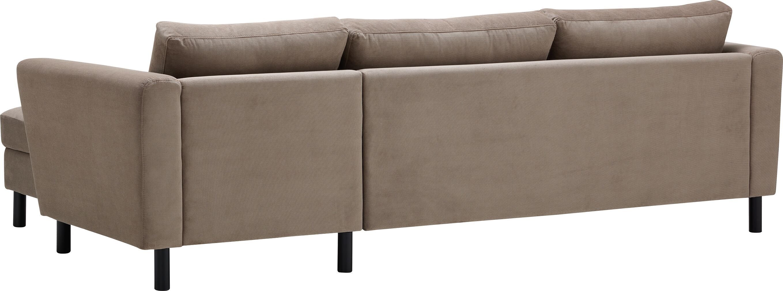 DIENER Ecksofa - Taupe / B: 235.0 cm x T: 156.0 cm x H: 81.0 cm
