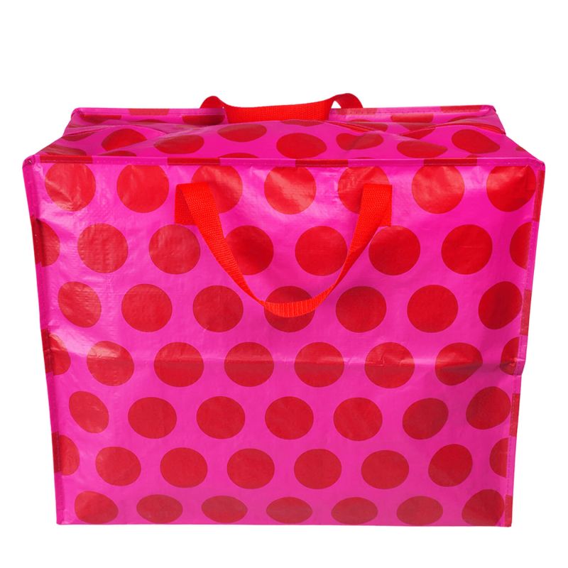 Sac de rangement Jumbo 55 cm Spotlight rouge sur rose