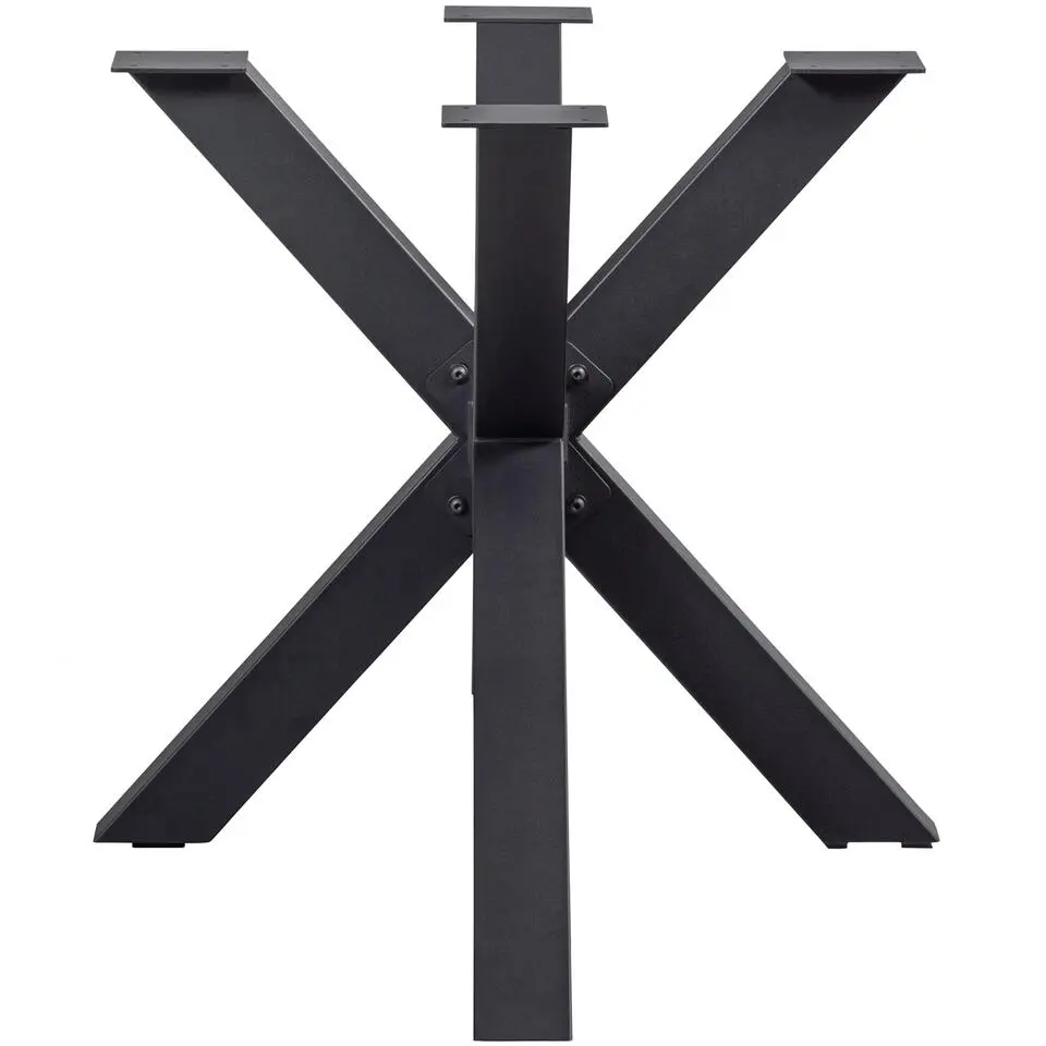 WOOOD Tablo Kruispoot - Metaal - Zwart - 72x159x77