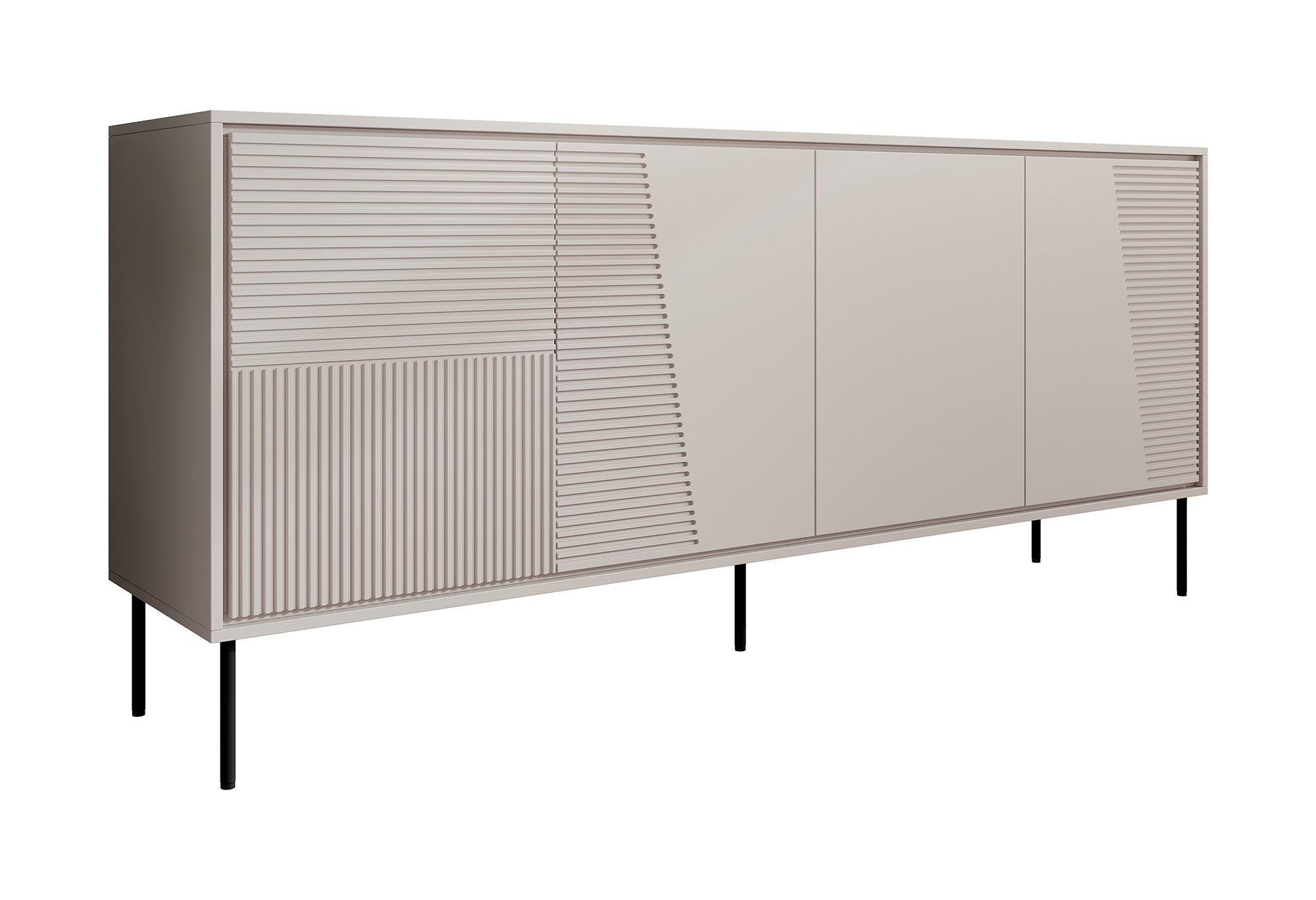 Meubella - Dressoir Blanes - Beige - 200 cm