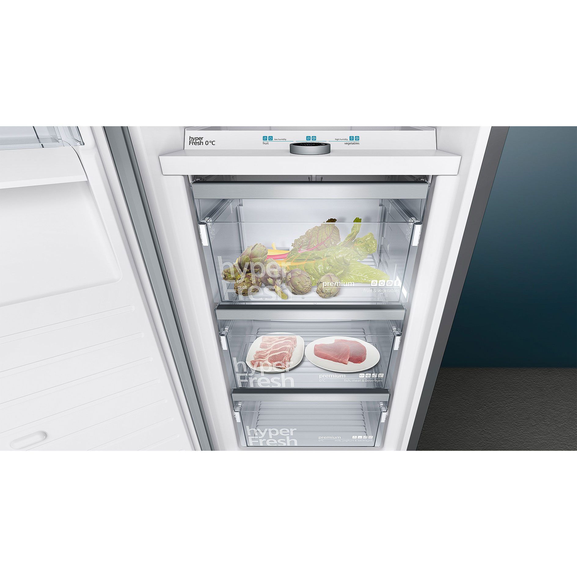 SIEMENS Stand-Kühlschrank - KS36FPXCP - blacksteel - C