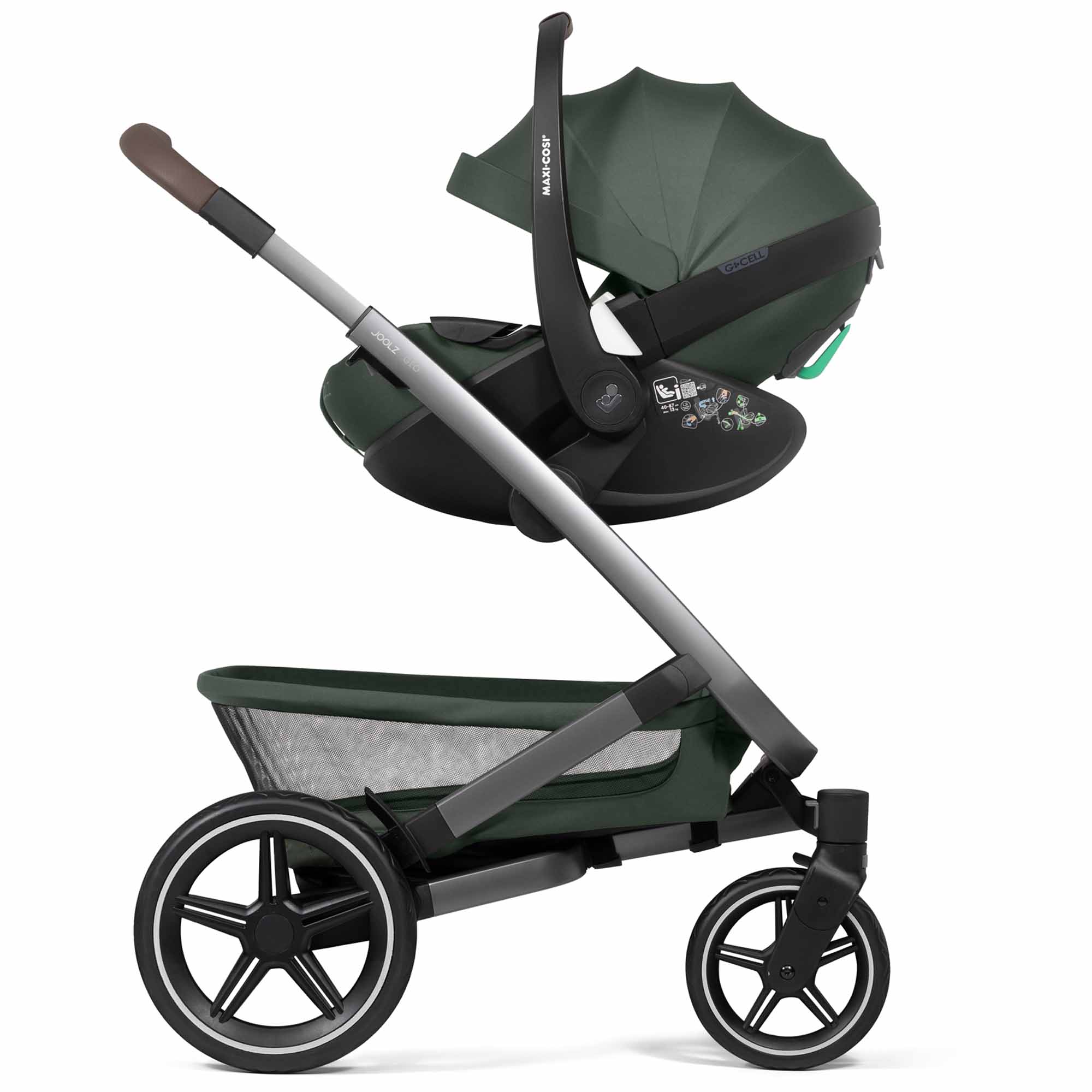 Joolz Maxi-Cosi Pebble 360 Pro groen - autostoelen met gordel bevestiging - Pré