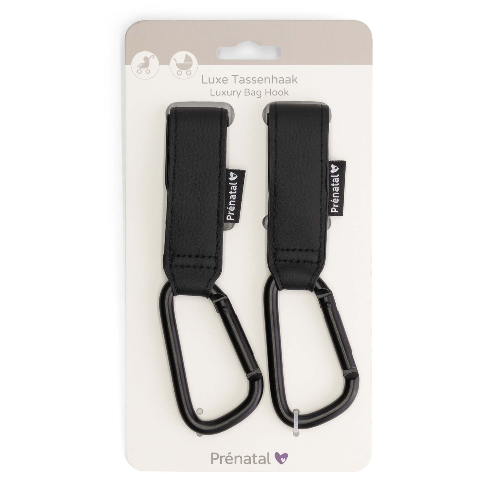 Prénatal tassenhaken luxe 2 stuks Black
