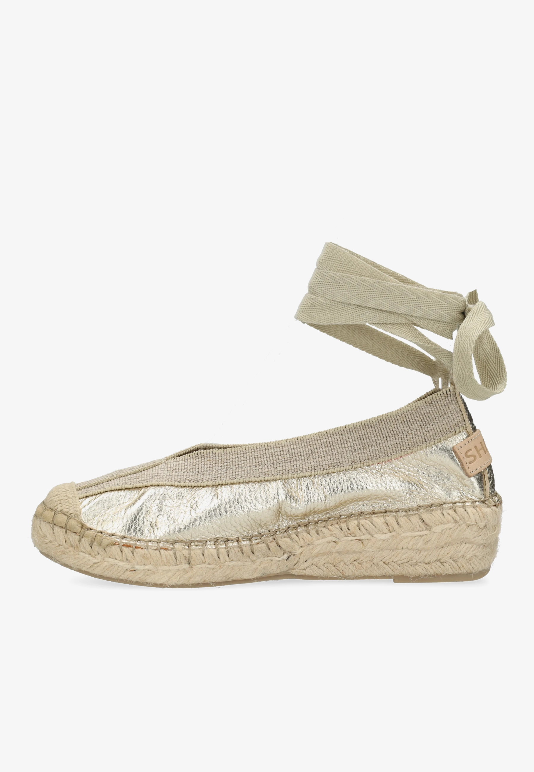PALMA Kimono Espadrille metallic Light Gold