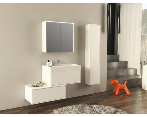Jungborn NOVE hoge kast, BxHxD 35 x 160 x 20 cm, frontkleur wit mat, 55786
