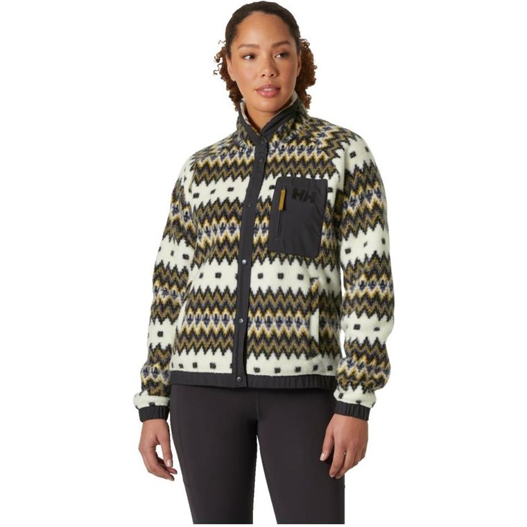 Helly Hansen W Imperial Printed Pile Snap Snow Nordic Knit