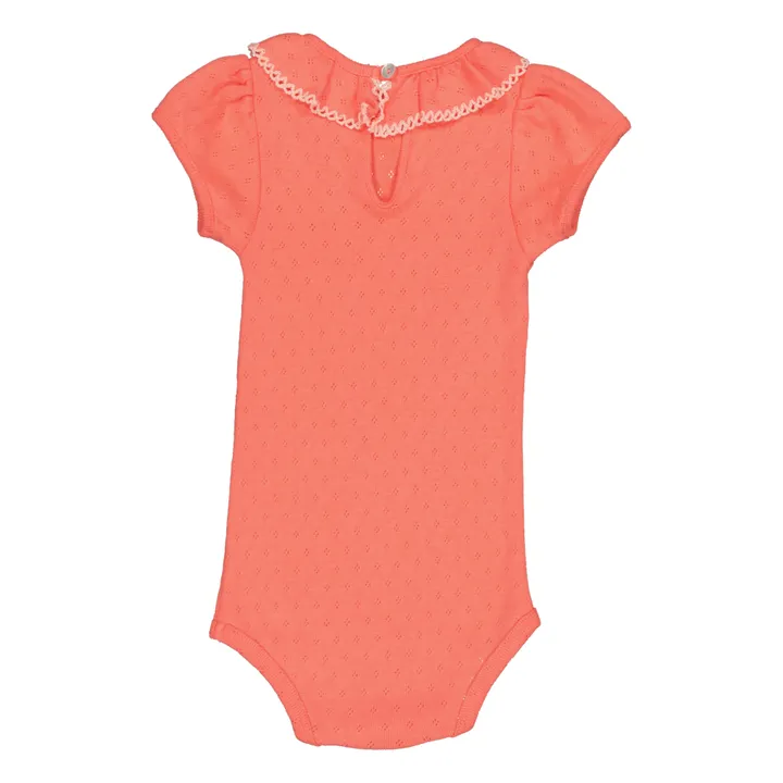 Hello Simone Body Perrine Pointelle Coton Bio | Corail