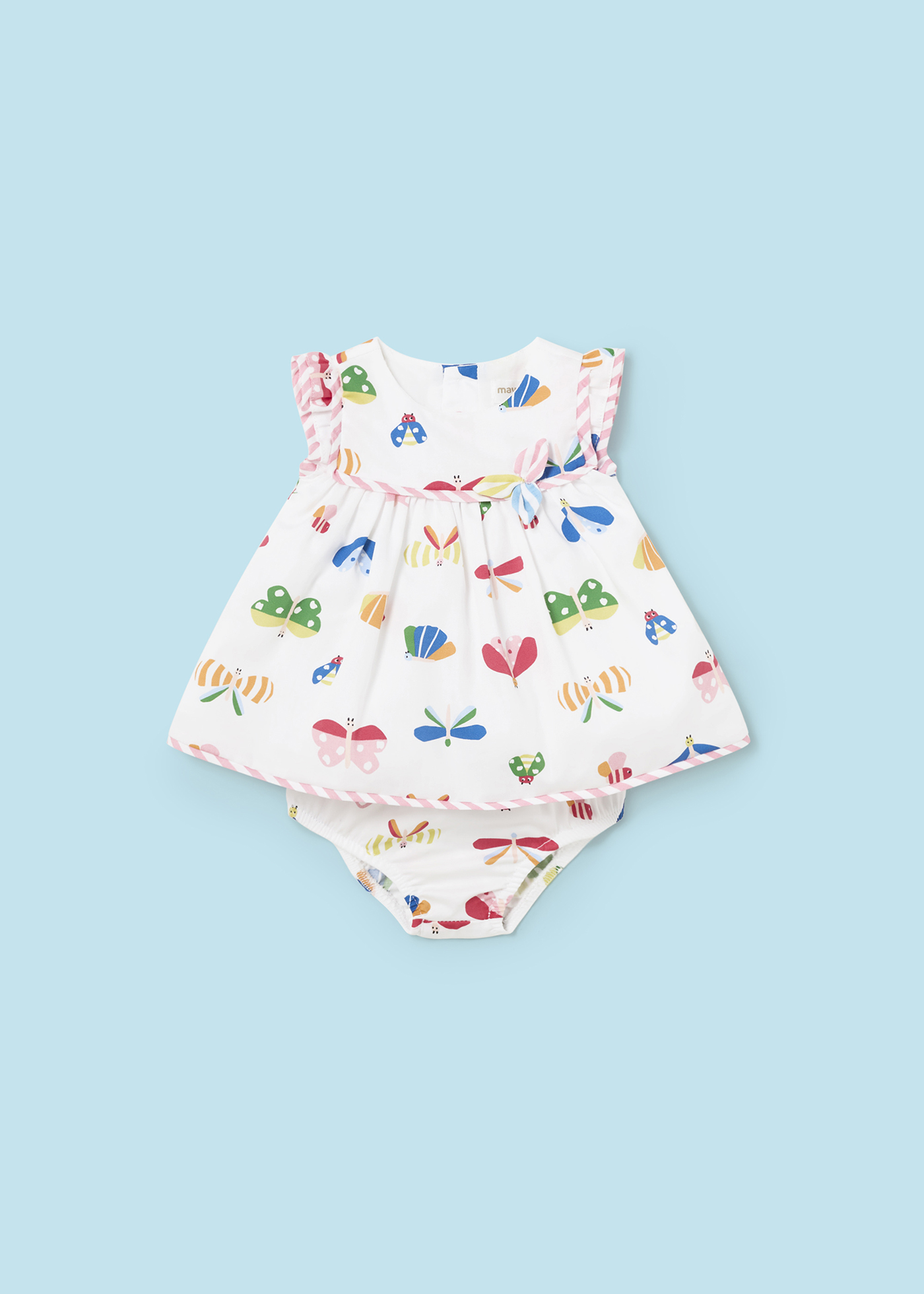 Vestido de cetim rosa bebê com capa para fralda para recém-nascidos