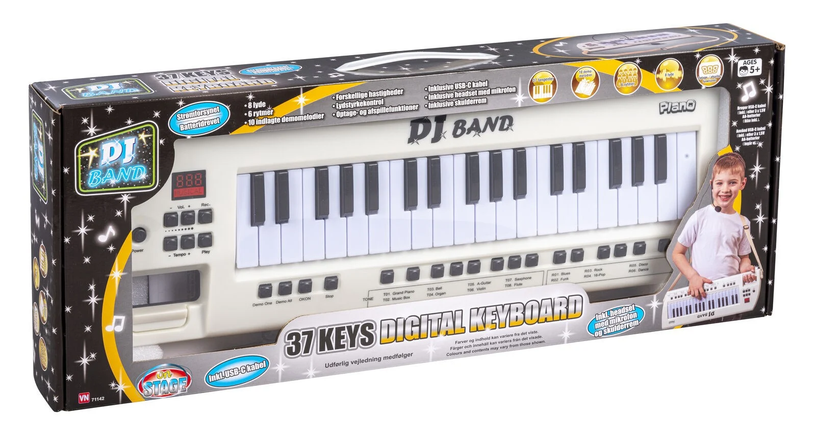 DJ BAND - 37-key Keyboard with Headset (71142)