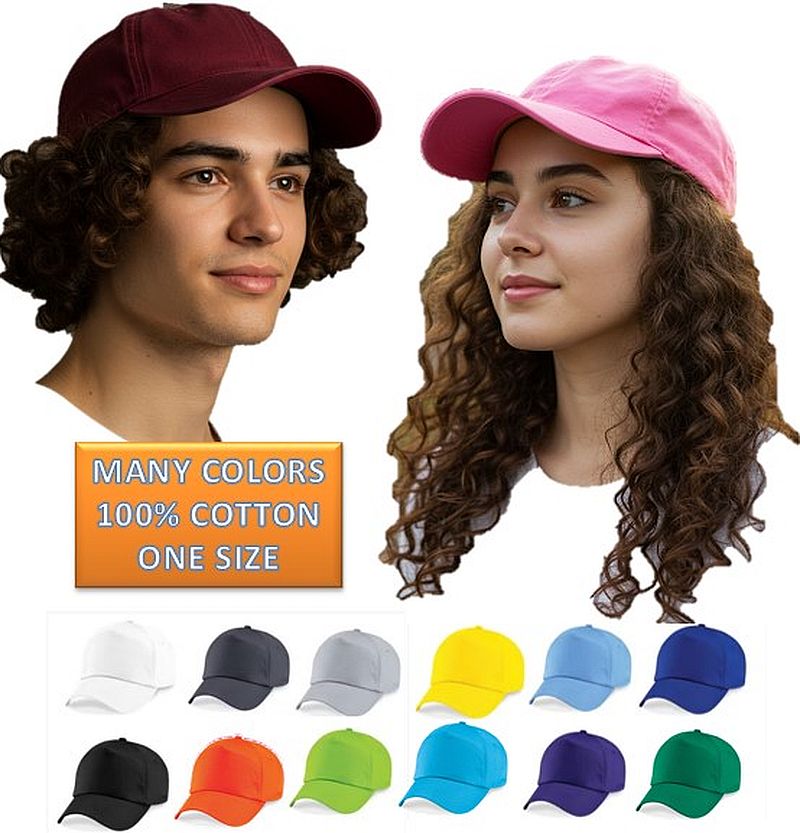 Neutral 5 Panel Cap uni 100% Baumwolle Unisex One Size