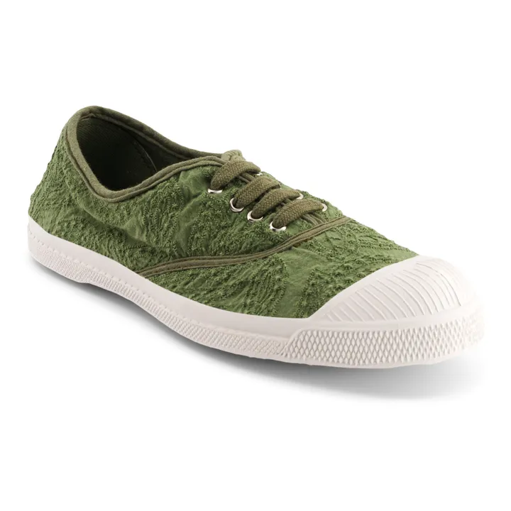 Bensimon Tennis Broderie Anglaise | Khaki