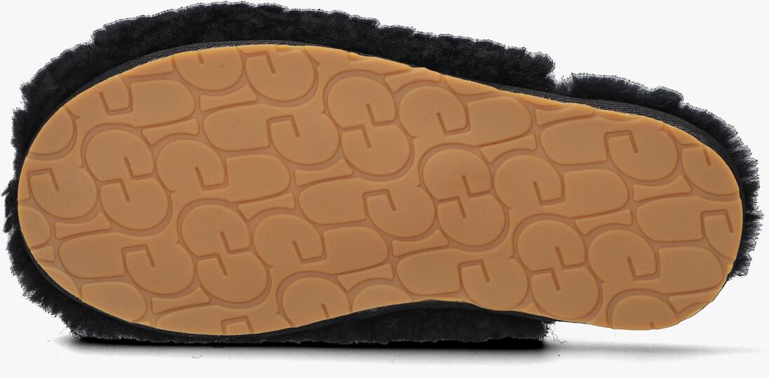 UGG zwarte ugg pantoffels w maxi curly slide