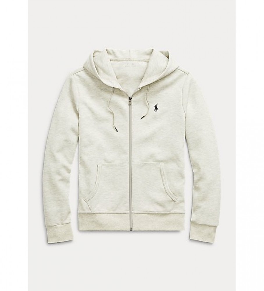 Moletom Ralph Lauren cinza de malha dupla