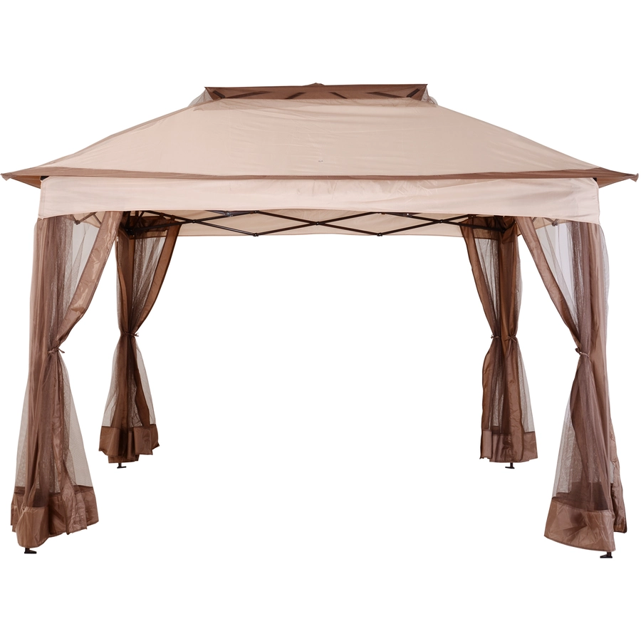 Outsunny Faltpavillon mit Seitenwänden khaki